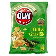 Olw Dill & Graslok Dill & Chives Crisps 175g