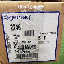 Genteq 2246 Condenser Fan Motor 1/5 HP 230V 1.6A 1080 RPM PSC Shaft 2-3/4 x 1/2