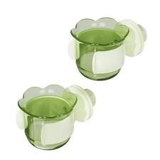 2pcs/4pcs PET Bird Bowls with Clamp, Bird Cage Feeder, Durable Water Bowl, Fe...
