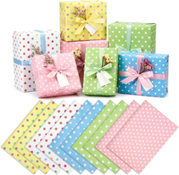 10 Blatt Geschenkpapier, 50X70Cm Geschenkpapier Geburtstag Kinder | 5 Stile PüNk