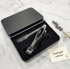 Personalized Extra Large Toe Nail Clippers: Heavy Duty Stainless Steel