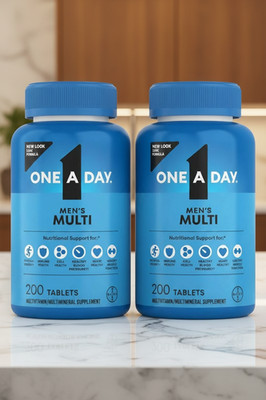 2 Pack One a Day Mens Complete Healthy Multivitamin Supplement 200 Tablets 2027+