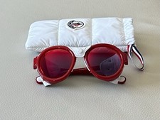 Moncler ML0046 Red Sunglasses Leather angel ski puffer palm jacket grenoble