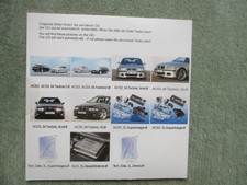 AC Schnitzer ACS3 E46 +ACS5 E39 Presse mappe CD-Rom Deutsch/Englisch