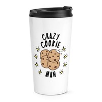 VerrüCkte Cookie Mann Stars Reisetasse Tasse Lustig Spass Essen Liebhaber Schoko