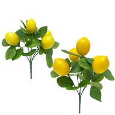 Mazzo di limoni finti realistici pianta verde decorativa per occasioni speciali