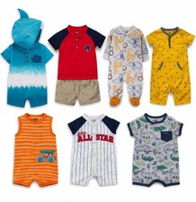 NWT/NWOT-Boys Child of Mine Spring Clothing Lot, Sizes 0-3M  3-6M 8pc 
