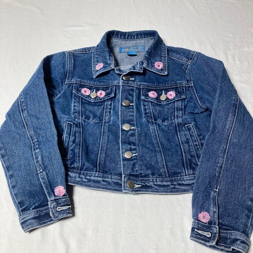 U.R.I.T. (Carson Pirie Scott) Kids Denim Jacket Size Large Girls Embroidered - Picture 2 of 11