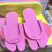 24 Pairs  48 pcs  Disposable Spa Pedicure foam slippers assorted colors