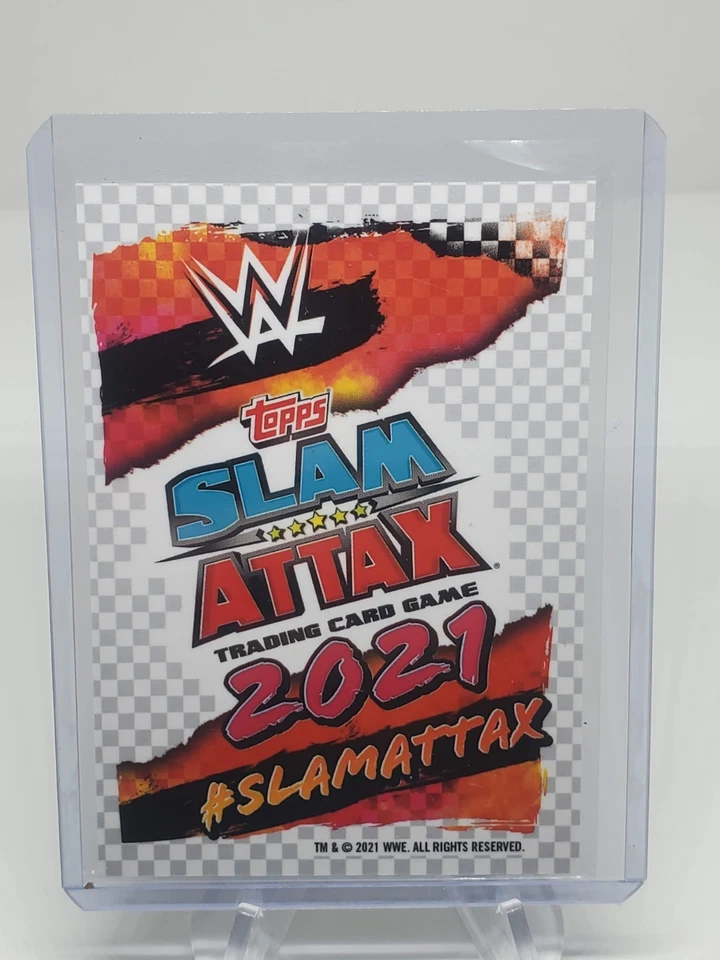 2021 Topps Chrome WWE Slam Attax #154 Montez Ford Summer Slam Booster - Image 2 of 2