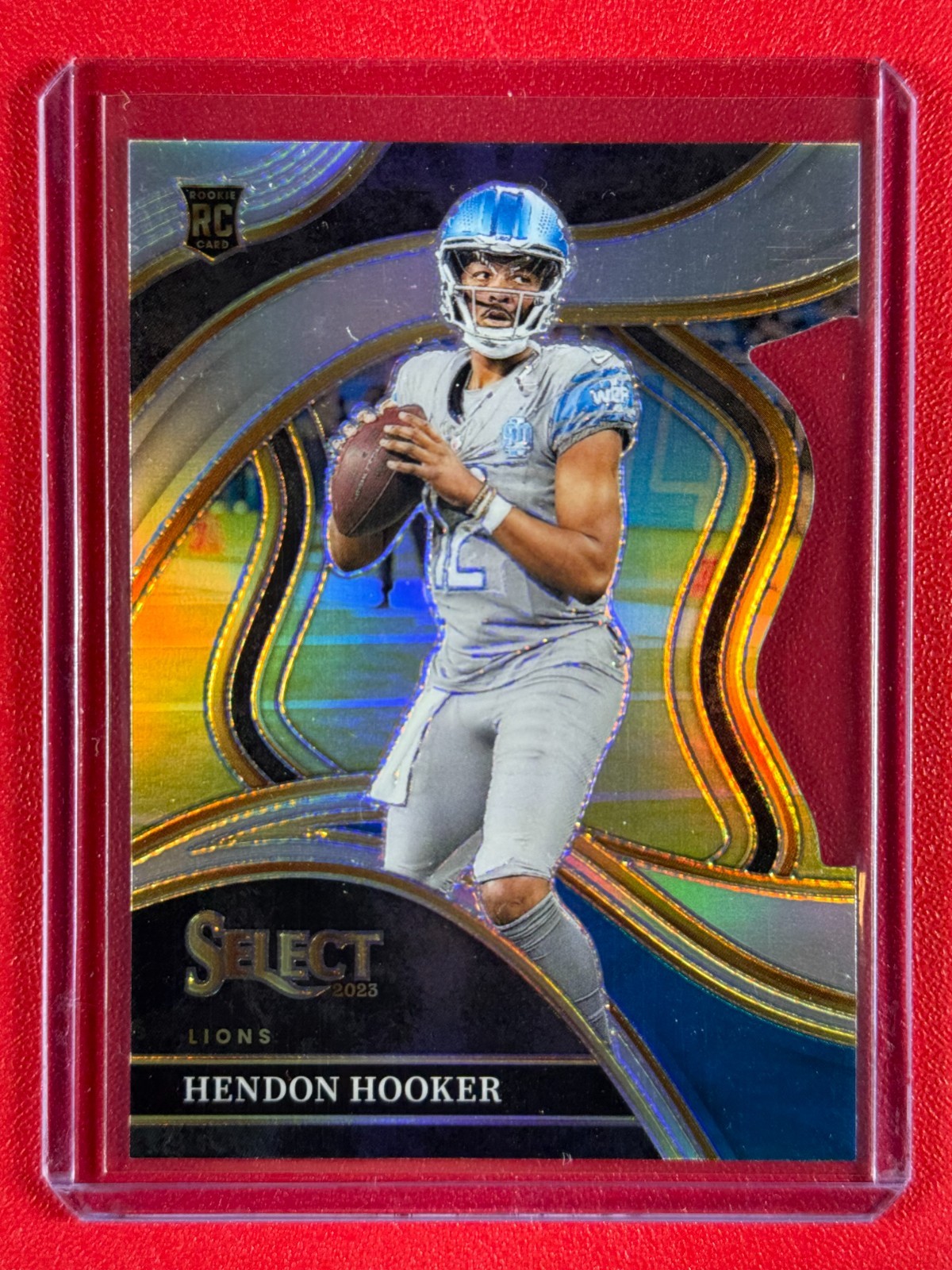 2023 Panini Select Hendon Hooker #268 Club Level Silver Prizm Die-Cut (RC)