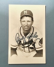 Andy Pafko Milwaukee Braves Baseball Autographed Postcard (James Elder #868)