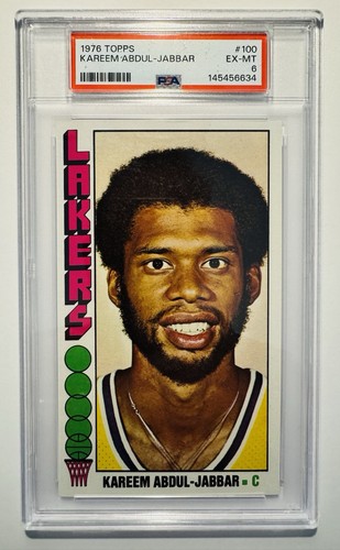 1976 Topps Kareem Abdul-Jabbar #100 PSA 6 🤩🤩🤩🤩🤩