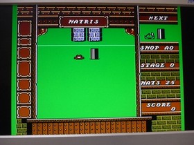 Kan00 Game Software FC HATRIS (No Box or Manual) Family Computer Famicom Nintend