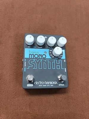 Used Electro-Harmonix EHX Bass Mono Synth Synthesizer Guitar Pedal Only (GOOD)