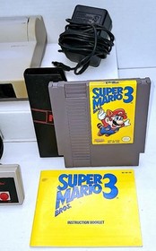 🔥 Top Loader Nintendo NES-101 Console + Super Mario 3 LEFT BROS & Power Punch 2