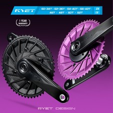 Aero Bike Chainring Compatible 54-40T 56-42T 11/12 Speed For Road & TT Bikes
