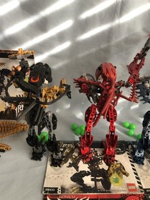 LEGO BIONICLE 6 PIRAKA 8900 8901 8902 8903 8904 8905 + 8626 Irnakk book & parts