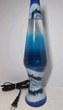Motion and Glitter Blue Tie Dye The Original Lava Lamp, 16.5in, 4261 Retro