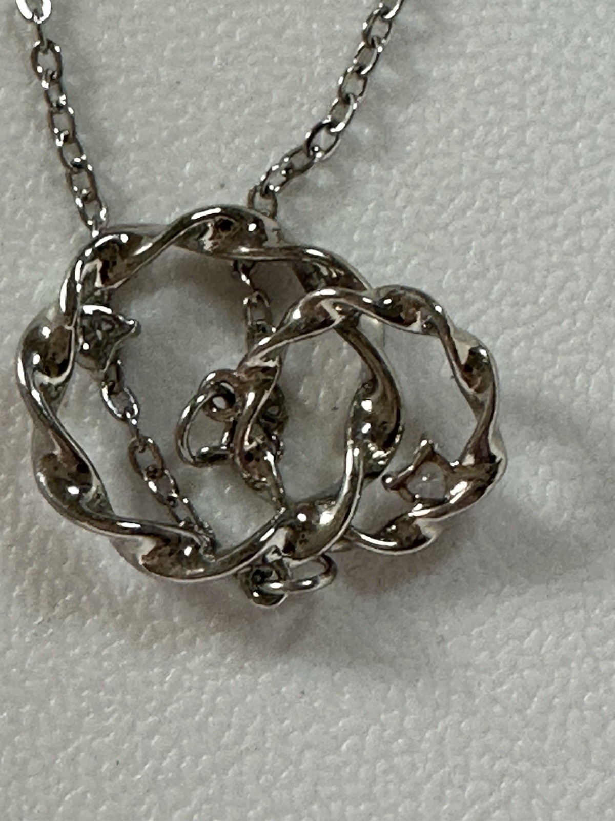 Sterling Silver Interlocking Infinity Circles Wit… - image 7