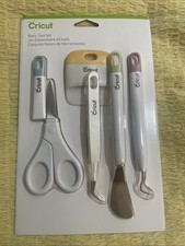 Cricut Basic 6pc Tool Set Spatula Weeder Scraper Scissors Tweezers New N-22 