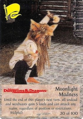Moonlight Madness 20/100 - Nightstalkers Spellfire CCG TSR, Inc. 1996