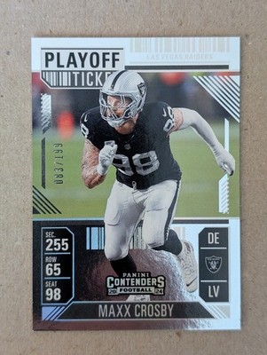 2024 Panini Contenders - Maxx Crosby #52 Playoff Ticket /199