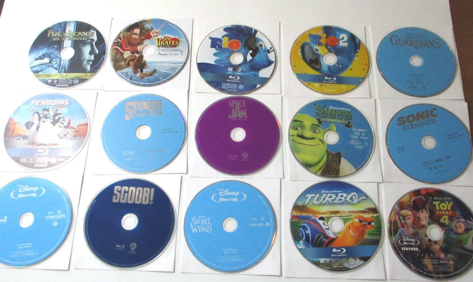 Blu-ray Lot DISC ONLY: Pick, Choose, Build Bundle! Family, Animation Never View - Image 2 of 3