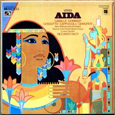 VERDI • AIDA • DOMINGO • CABALLÉ • GHIAUROV • MUTI • 3LP • EMI 2C 95-02 548/50 Q