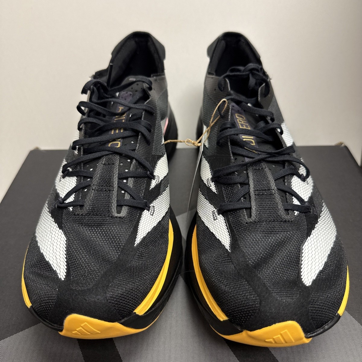 よ*ー様 ADIZERO ADIOS PRO3 ブラック 25センチ ☆adidas☆大人気☆ADIZERO ADIOS PRO 3 アディゼロ☆追跡可