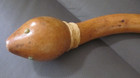 Native American Indian, Indigenous Handmade Wood Gourd Rattle Shaker Horse Hair — photo 4