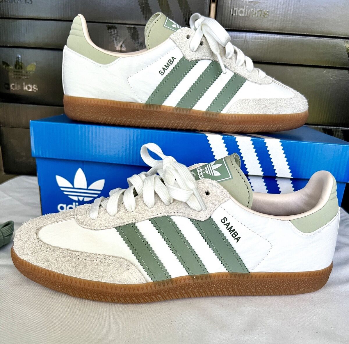 Adidas Samba OG Wonder White Mauve W Size 7 Mens Shoes Adidas Samba OG Wonder White Mauve W Size 7 Mens Shoes