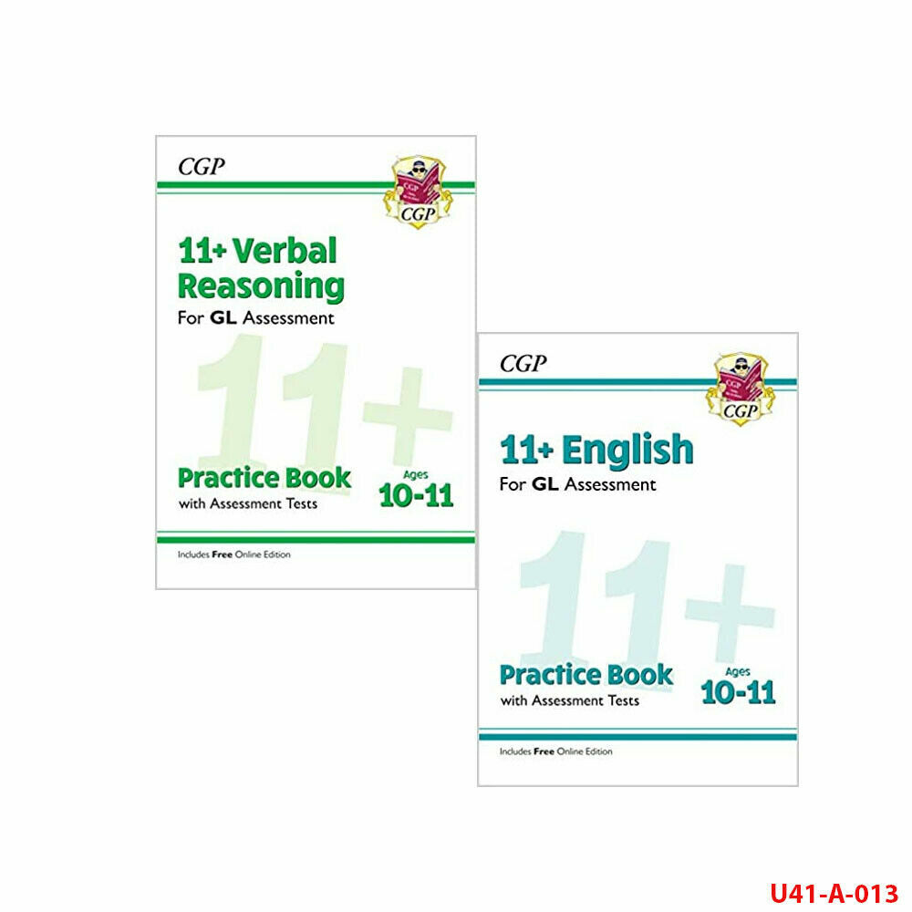 CGP 11+ GL 2Books Collection Set Verbal Reasoning Practice Book,English Practice