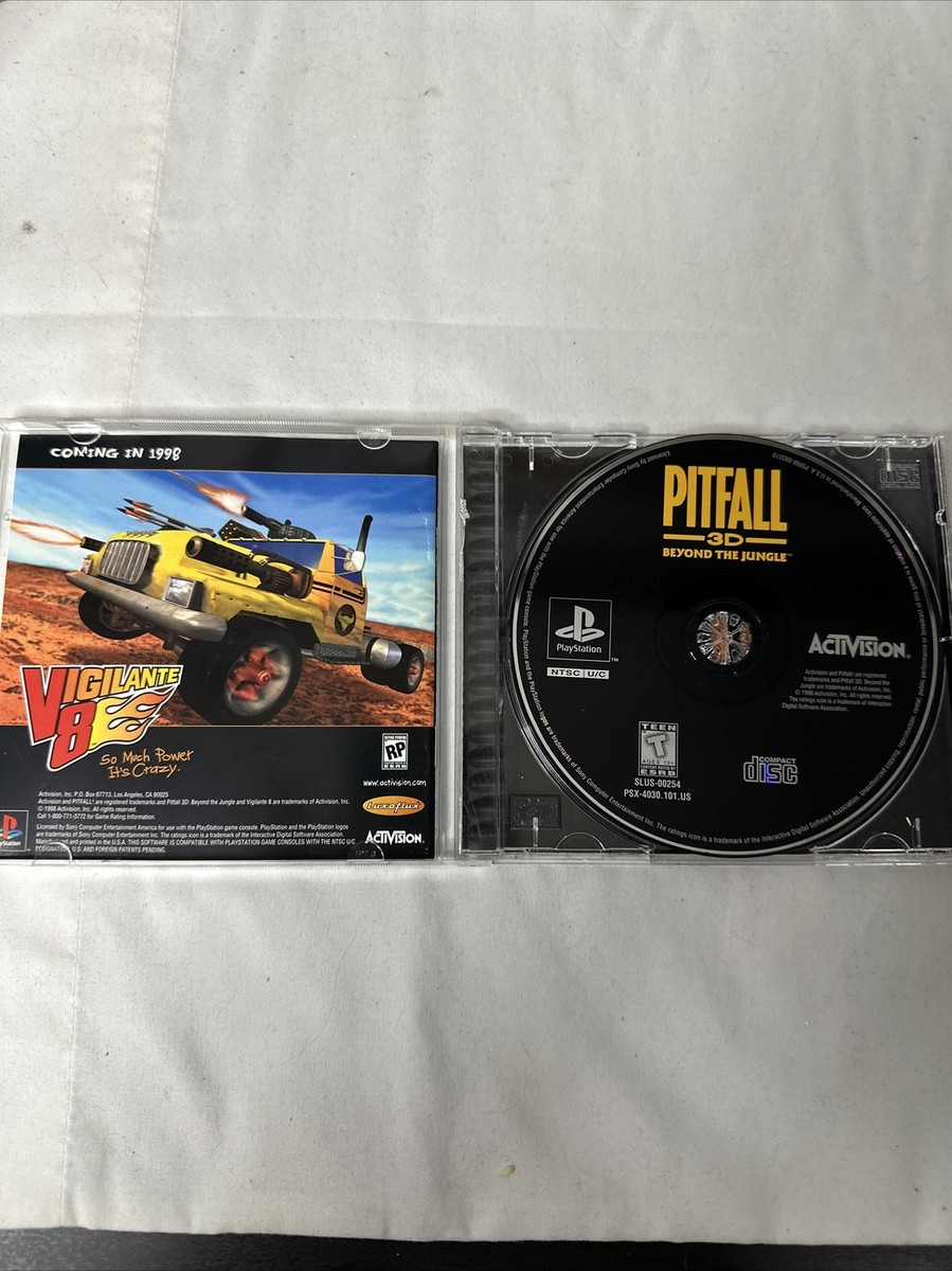 Pitfall 3D Beyond the Jungle(PS1 PlayStation 1)Complete w