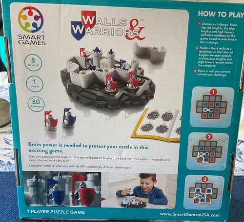SmartGames Walls & Warriors Geschicklichkeits-Building Puzzle Spiel Alter 8+ - Bild 2 von 2