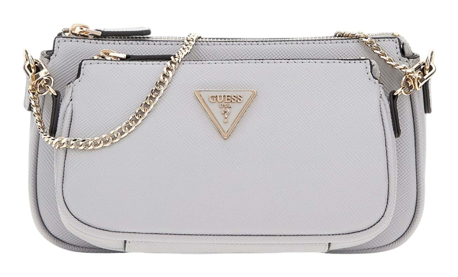 GUESS cross body bag Noelle Double Pouch Crossbody Lavendar Grey
