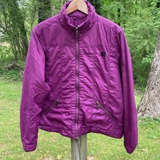 Carhartt Women's Skyline Purple Puffer Jacket Lightweight Full Zip WJ021 Large