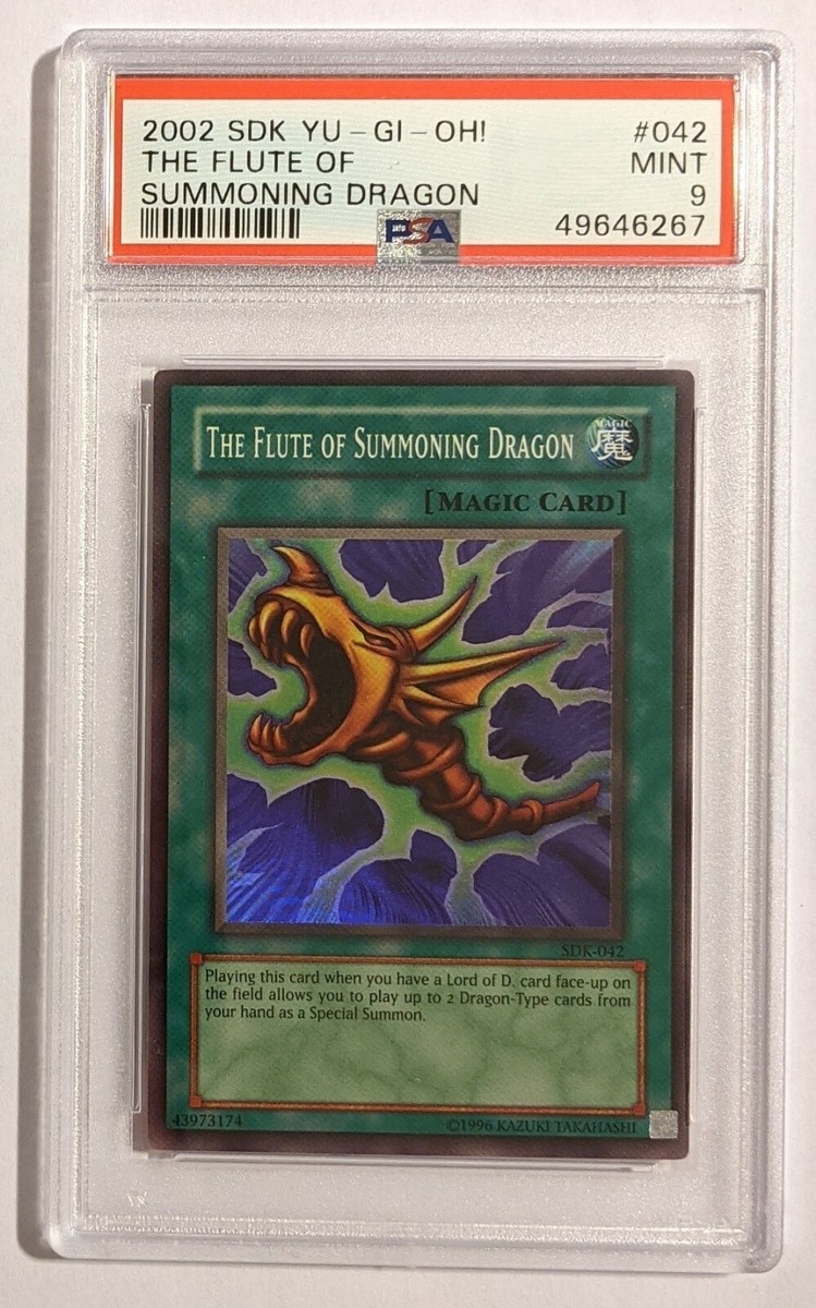 Yu-Gi-Oh! The Flute of Summoning Dragon SDK-042 PSA 9 (MINT)! LOW
