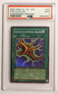 Yu-Gi-Oh! The Flute of Summoning Dragon SDK-042 PSA 9 (MINT)! LOW