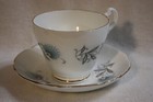 Vintage Royal Ascot Floral Bone China Teacup & Saucer Blue Flowers — photo 2