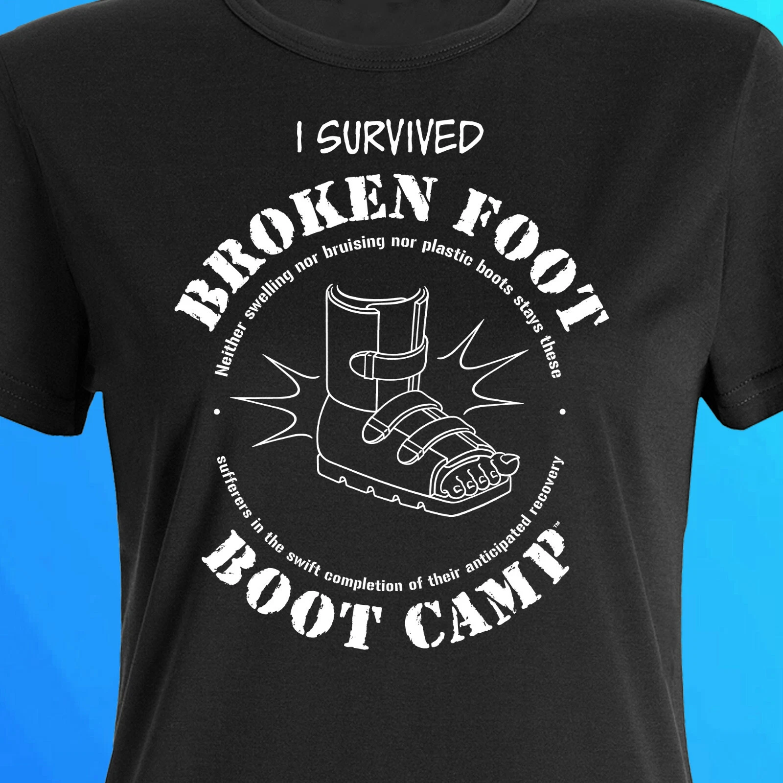 I Survived Broken Foot Boot Camp T-shirt / Men's