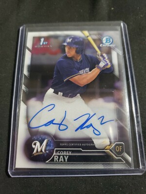 2016 Bowman Chrome COREY RAY Auto Rookie Autograph #CDA-CR | eBay