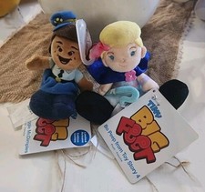 Disney 4" Plush Tiny Big Feet Toy Story 4 Officer McDimples Bo Peep Rare