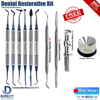 #ad Dentist Tooth Filling Kit Composite Amalgam Restorative Tools Amalgam Mixing Pot $89.58