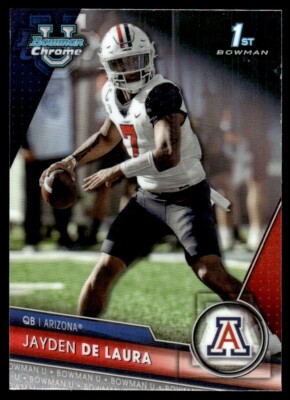 2023 Bowman Chrome University Jayden De Laura Arizona #30