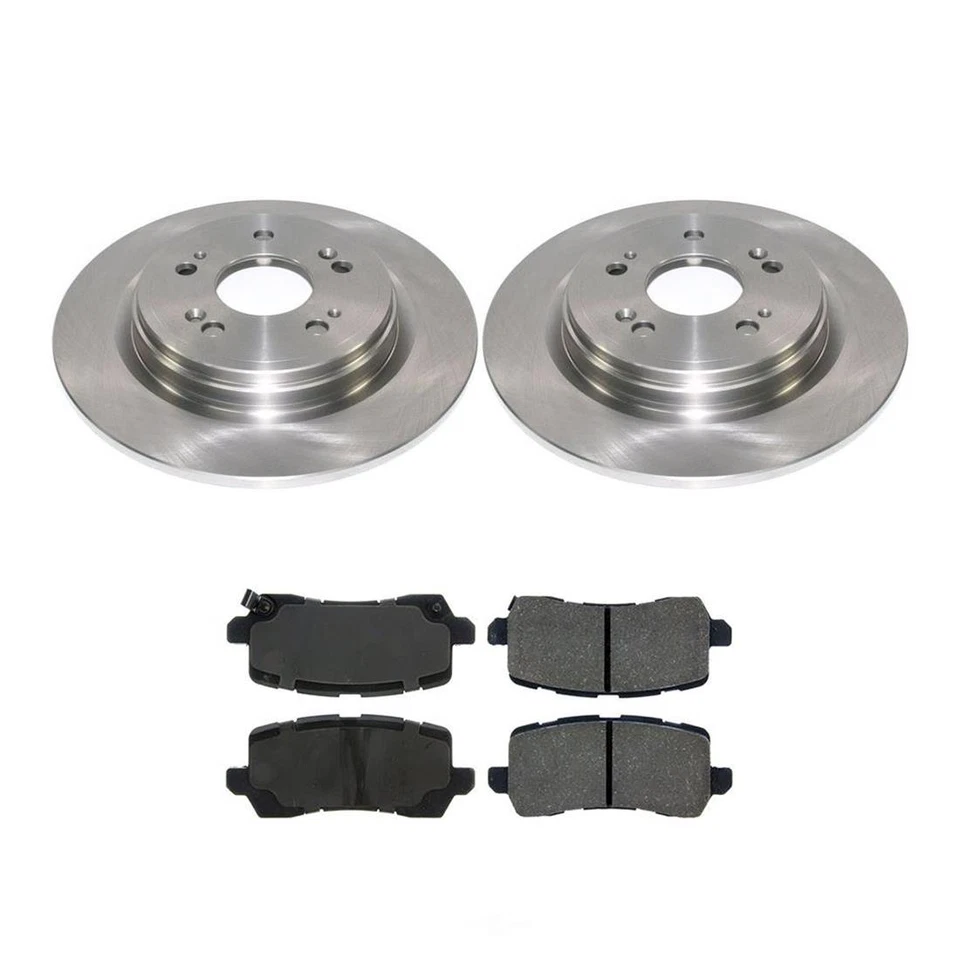 For 2014-2016 Acura RLX Rear Brake Rotors And Ceramic Brake Pads - Image 2 of 4