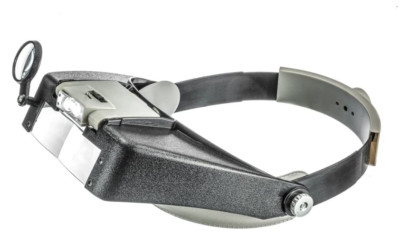 Head Magnifier Jewelers Headband Magnifying Glasses Light Visor LED Loupe Lenses