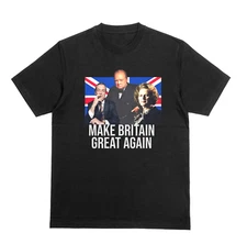 Make Britain Great Again British Icons Tshirt Reform Farage Churchill Thatcher T