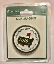 Dated 2018 Masters Golf LOGO CLIP MAGNET from AUGUSTA NATIONAL - Ships Fast