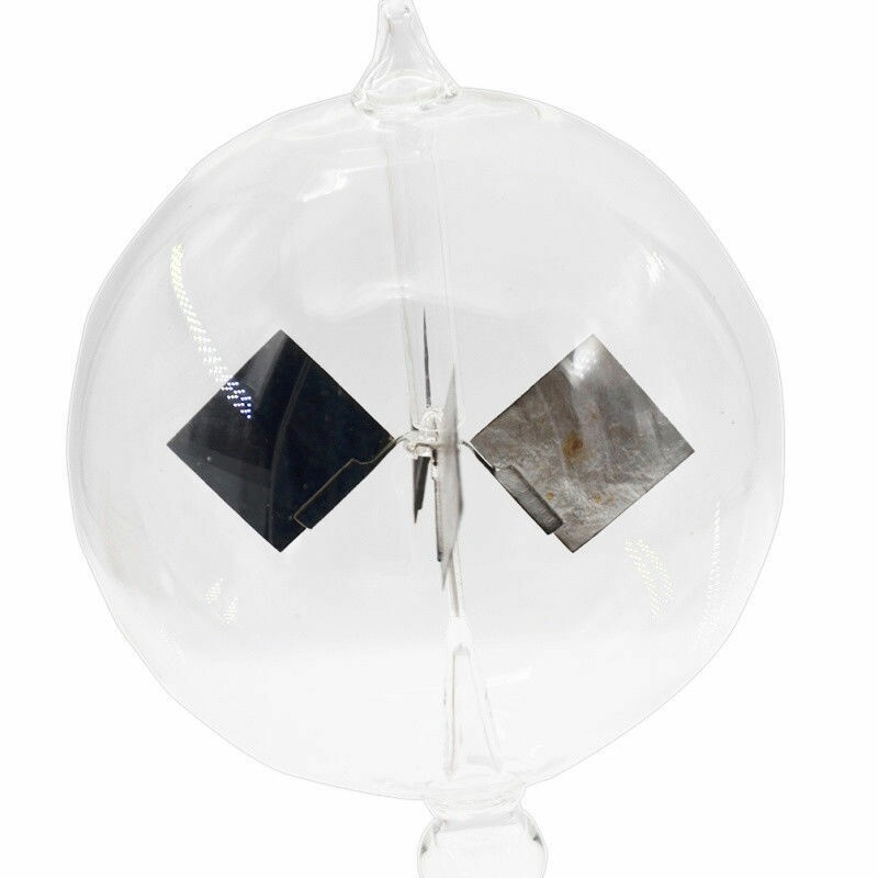 Clear Solar Radiometer Sun Light Energy Vanes Glass Radiometer Science ...